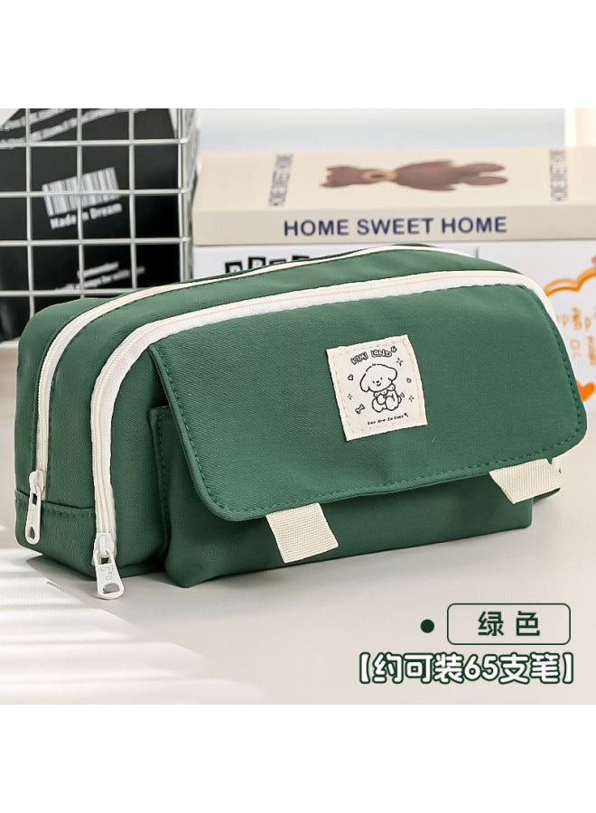 Large-capacity Pencil Case For Primary School Girls New Junior High School Student Girl Version Pencil Case High-value Pencil Case