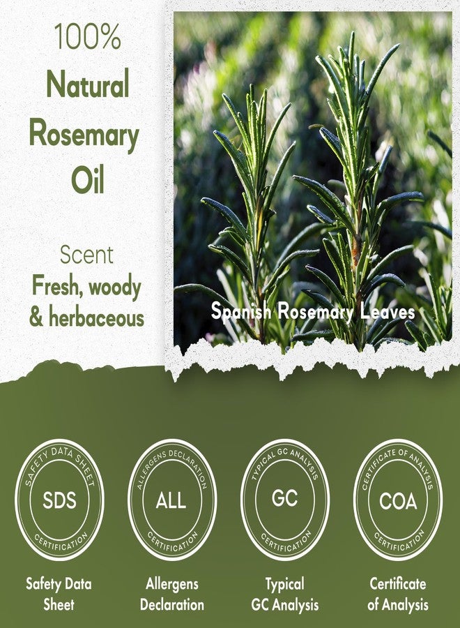 Radha Organic Rosemary Oil for Hair Scalp - 100% Natural Rosemary Essential Oils for Skin, Diffuser & Aromatherapy - Rosemary Hair Oil for Hair - Fresh & Versatile, 15 mL - Image 5