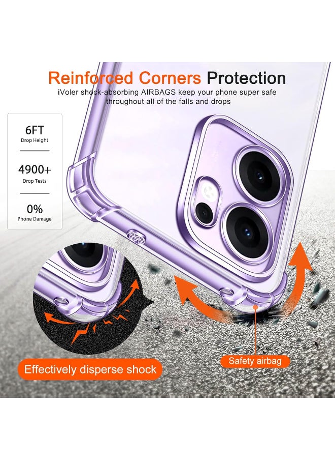 Generic Shockproof Transparent Case Compatible with Oppo Reno 13F  - Image 5