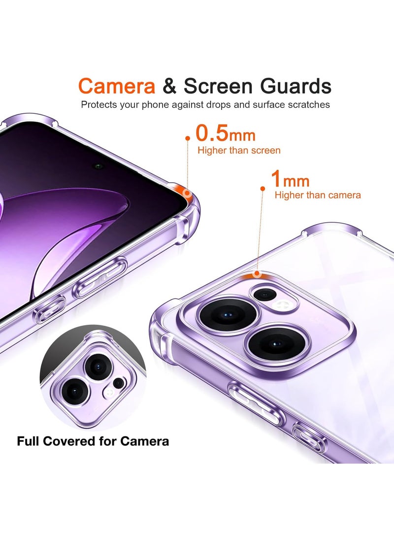 Generic Shockproof Transparent Case Compatible with Oppo Reno 13F  - Image 3