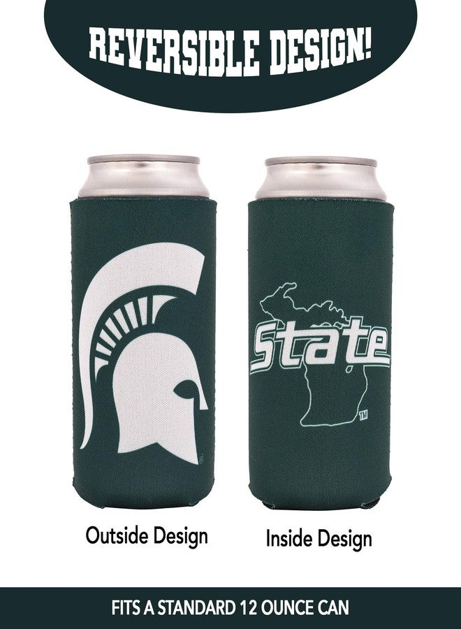 ديزرت كاكتوس حافظة مشروبات عازلة من ديزرت كاكتوس، جامعة ولاية ميشيغان، عبوة من قطعتين، حامل مشروبات رغوي، سبارتانز، جامعة ولاية ميشيغان (عبوة من قطعتين) - Image 2