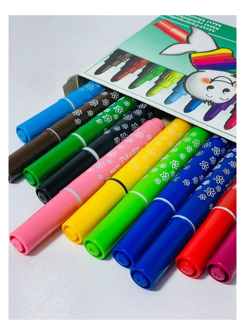 الوان فلوماستر - 12 لون متعددة الالوان - Image 1