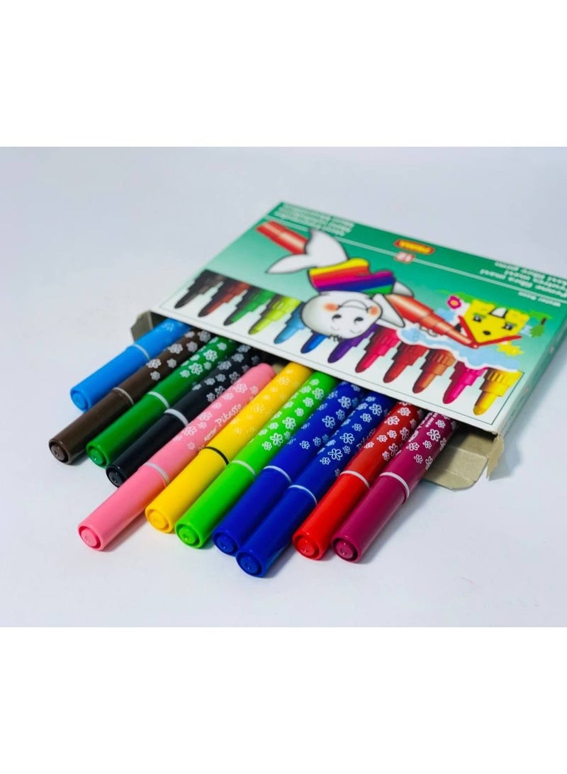 الوان فلوماستر - 12 لون متعددة الالوان - Image 2
