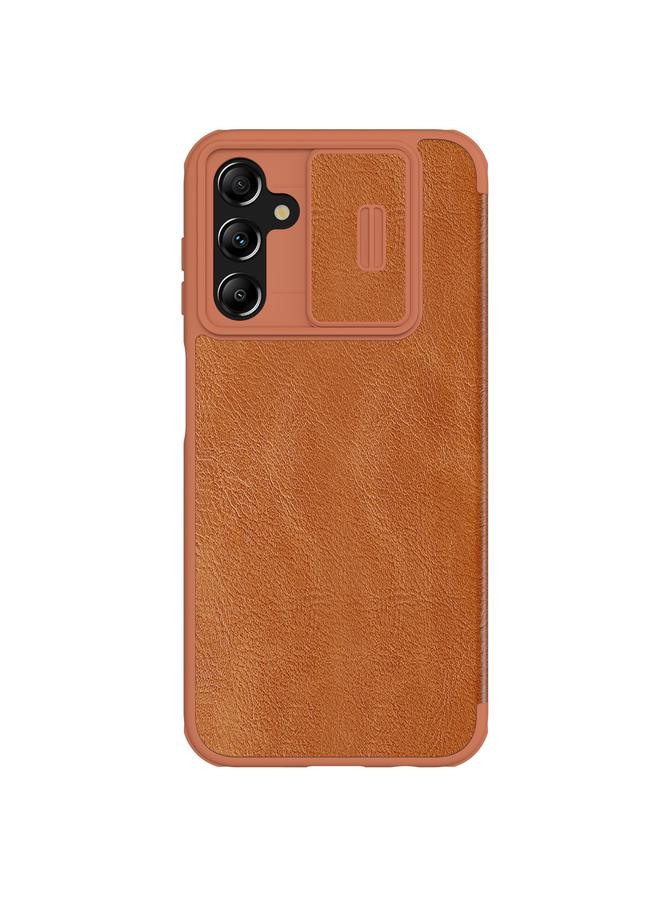 Nillkin Case For Samsung Galaxy A14 4G QIN Series Pro Sliding Camera Cover Design Leather Phone Case - Image 1