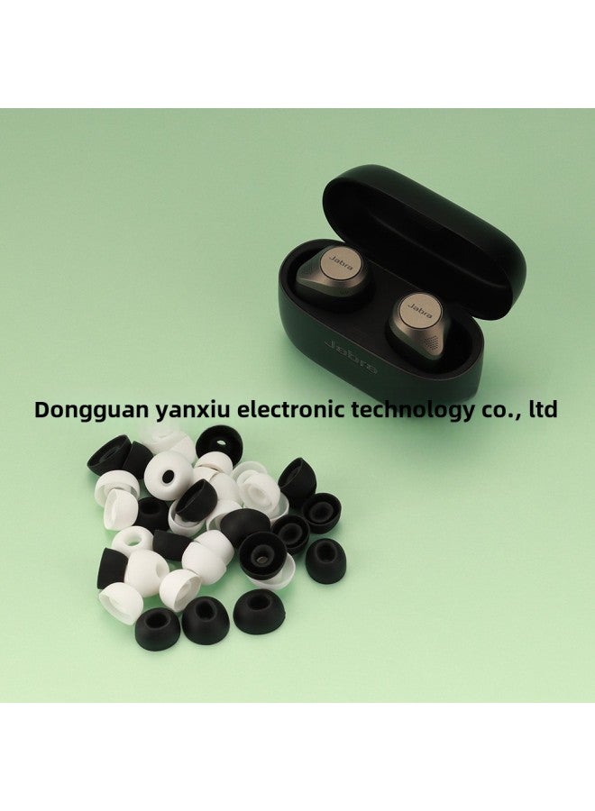 Suitable For Jabra Bluetooth Headset Replacement Earplugs Earplugs Earplugs Ears TWS Silicone Ear Cap Earmuffs-Color:Black-Model:Jetpolon ELITE E3 - Image 4