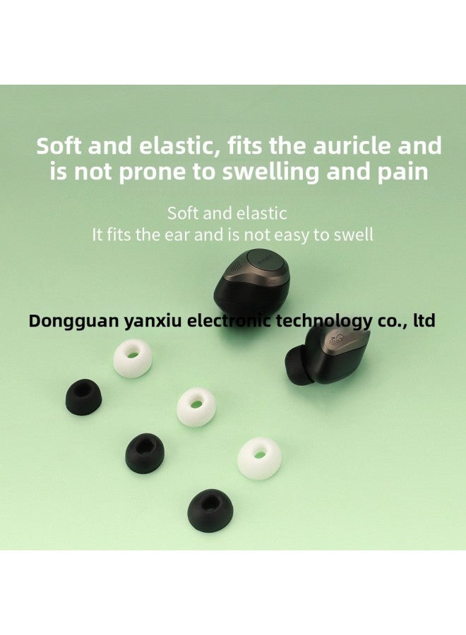 Suitable For Jabra Bluetooth Headset Replacement Earplugs Earplugs Earplugs Ears TWS Silicone Ear Cap Earmuffs-Color:Black-Model:Jetpolon ELITE E3 - Image 3