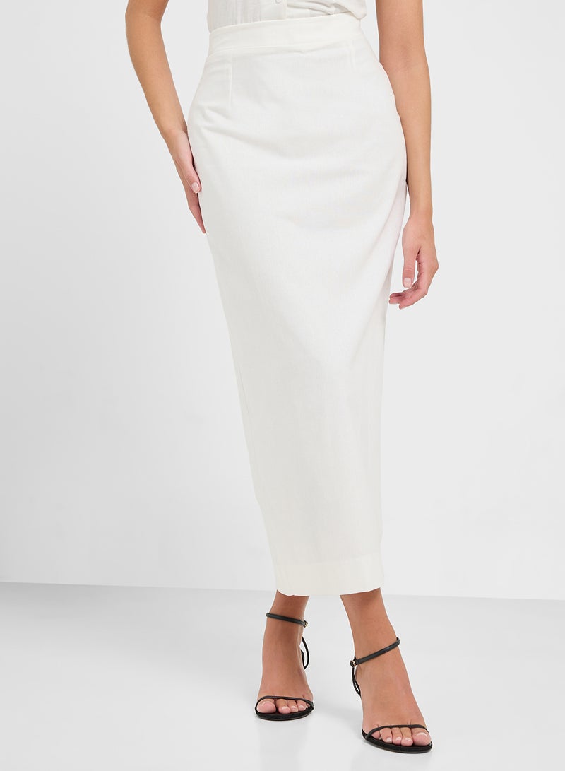 Ginger Halter Neck Button Down Top & Maxi Skirt Set  - Image 4