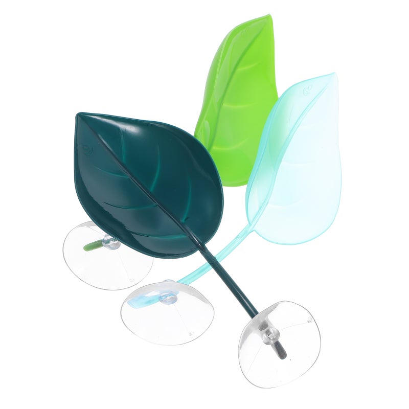 3pcs Betta Fish Resting Leaves Aquarium Decor Plants For Fish Easy To Install Fake Leaf For Betta Fish Aquatic Environment - Image 5