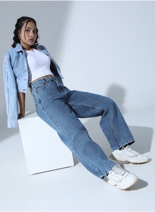 Hubberholme Indigo Jeans For Women  - Image 1