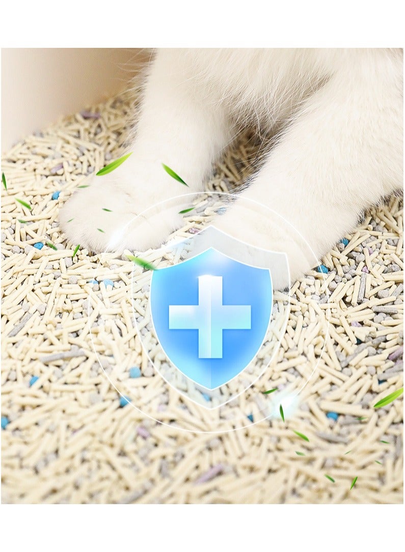 CityRiya-Long Cat Litter, Clumping Cat Litter Natural Ingredients, 2 Packs 12L Low Dust Superior Odor Control Cats Litters, Kitty Litters, Hard Clumping Moisture Absorbing Clay Multi Cats Litter (Lavender)  - Image 4