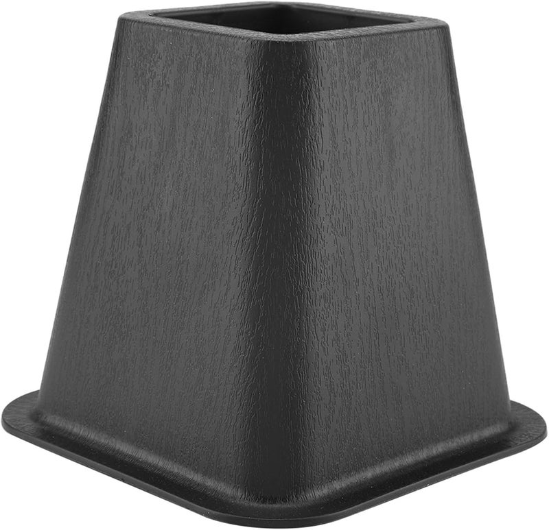 Dioche 4" Chair RaBlack Furniture Raisers Set of 4 - Sturdy 'Elephant Feet' Design for Bed & Chair Height, SpaceSaving Solution, 500KG Load Capacity - Image 2