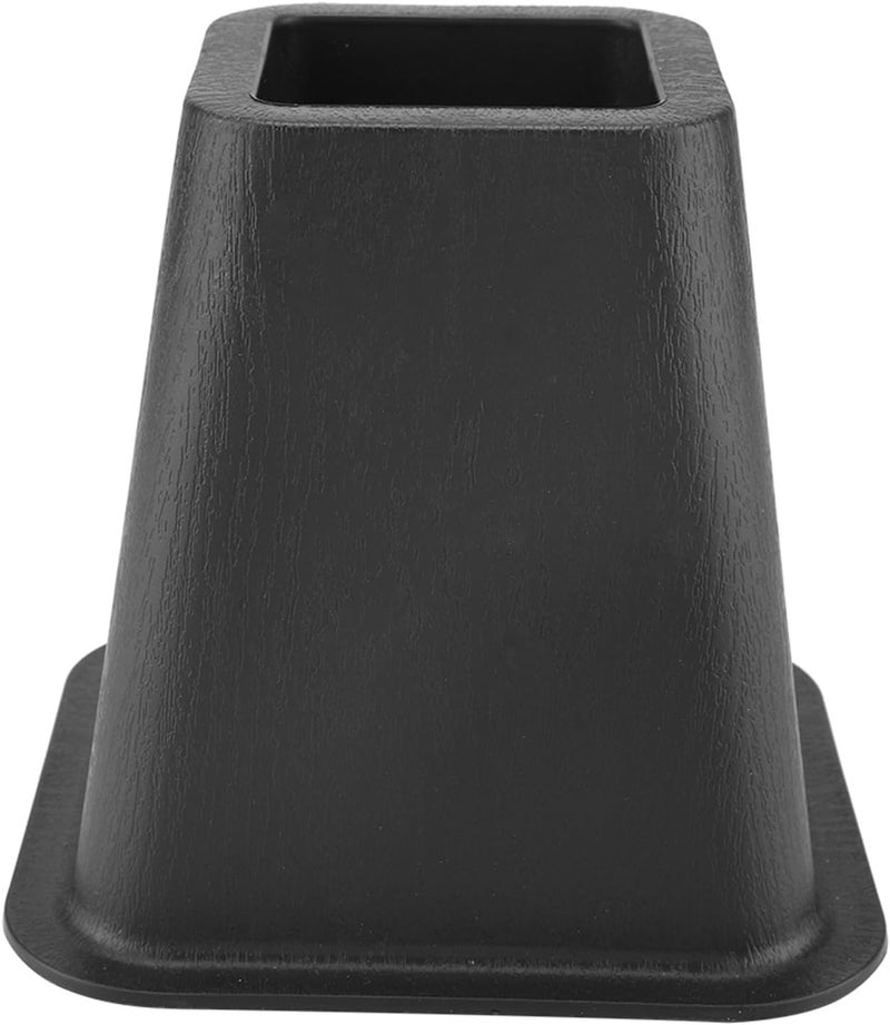 Dioche 4" Chair RaBlack Furniture Raisers Set of 4 - Sturdy 'Elephant Feet' Design for Bed & Chair Height, SpaceSaving Solution, 500KG Load Capacity - Image 1