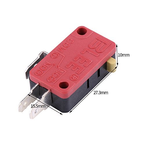 Hilitand 10Pcs Red 3Pins Start Push Button Micro Switch Replacement for Gaming Player - Image 2