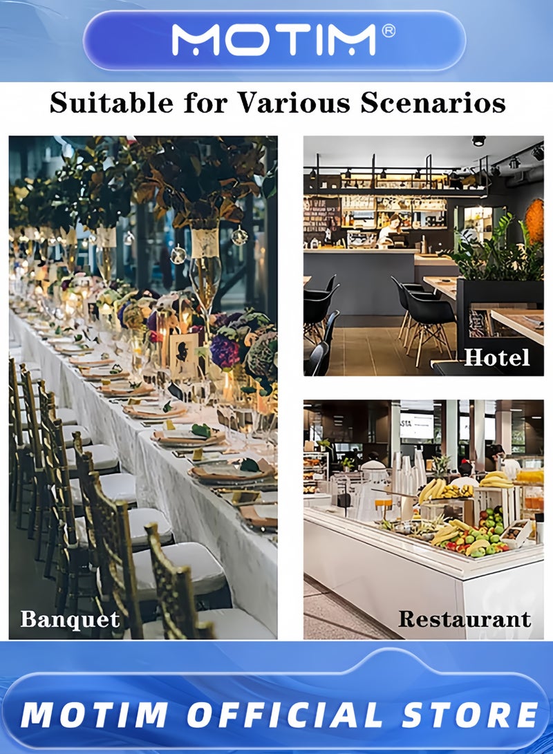 Motim Commercial Stainless Steel Chafing Dish Set for Dinner & Restaurants & Banquets & Wedding & Parties,1/3 Plate - Image 5