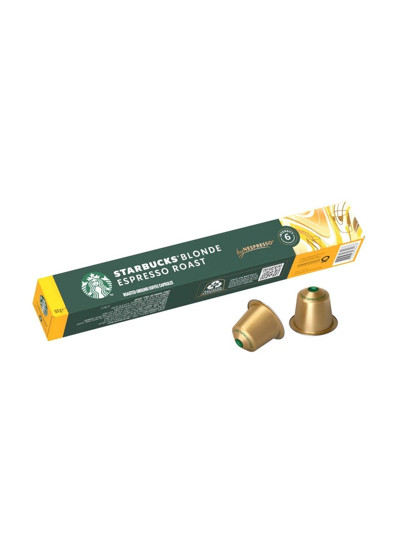 Starbucks Blonde Espresso Roast Capsules 10 Pack - Image 1