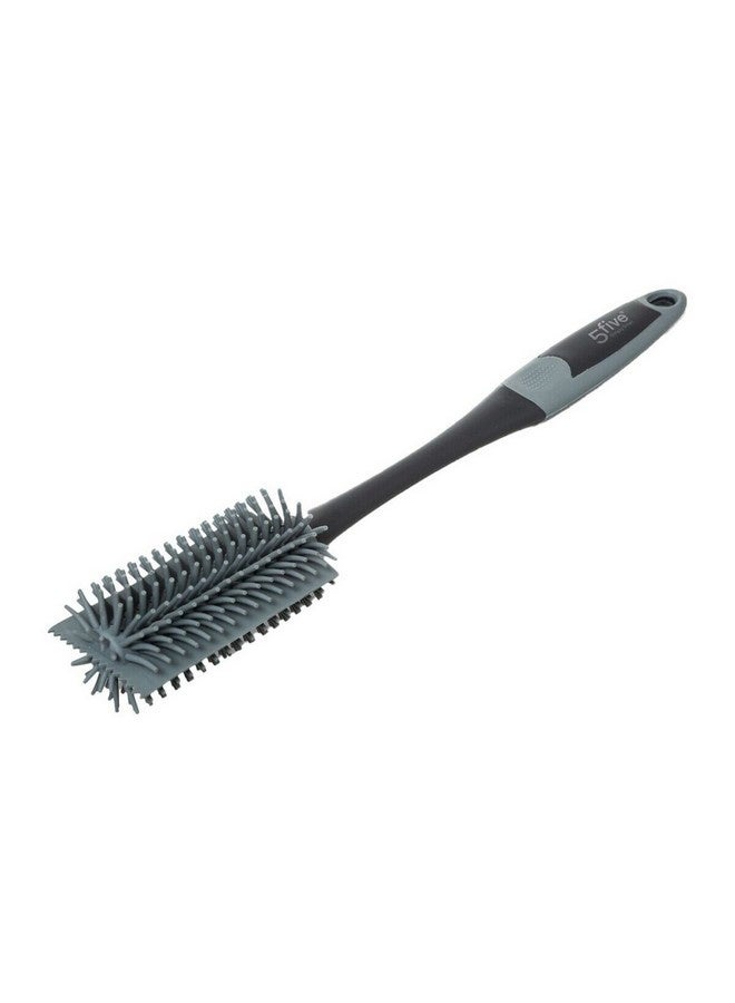 Five Simply Smart Low Impact Durable Rubber Bottle Brush Grey 35 x 4.5 x 4.5 cm 164751 - Image 1