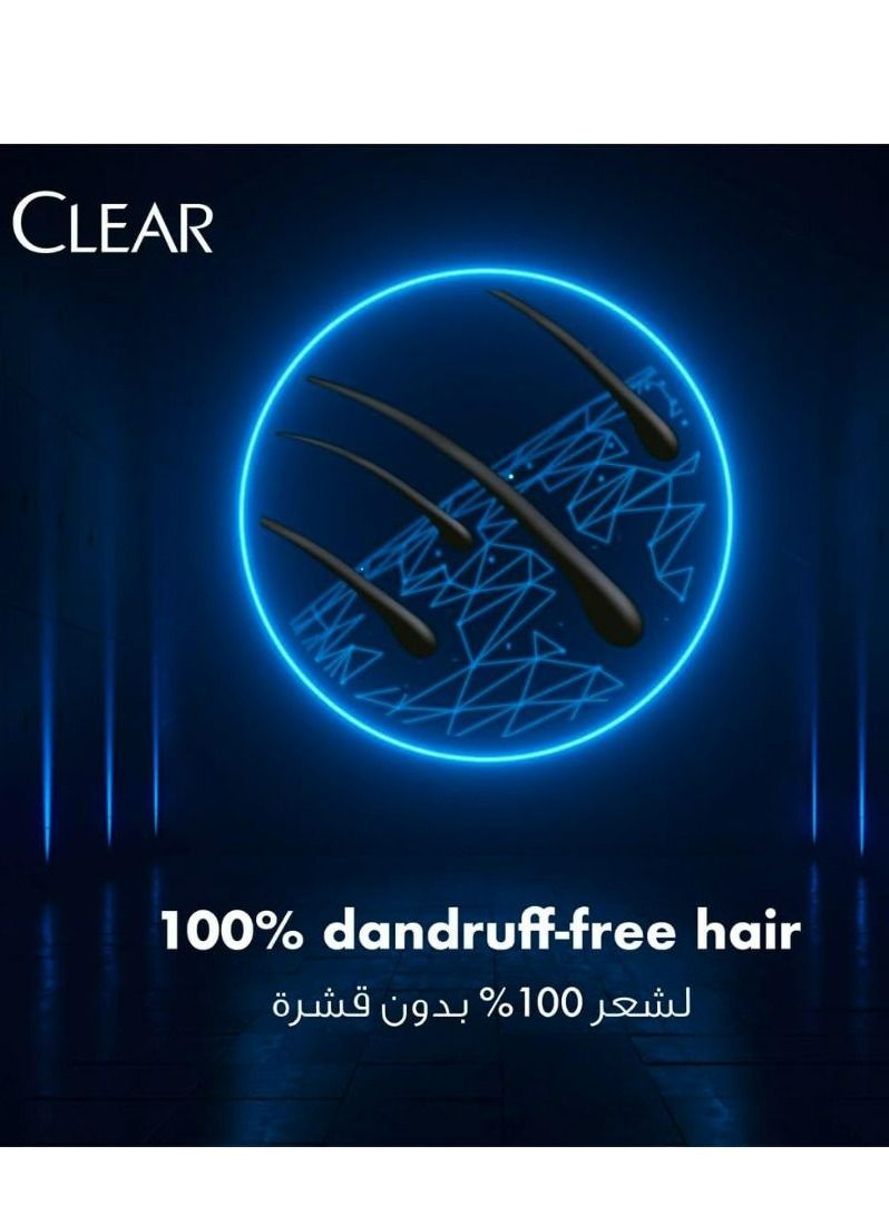 Clear Men's Anti-Dandruff Shampoo Cool Sport Menthol, 400ml - Image 5