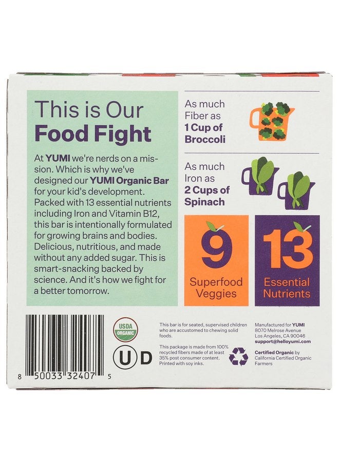 Yumi Organic Blueberry & Purple Carrot Toddler Bars, 3.7 OZ - Image 2