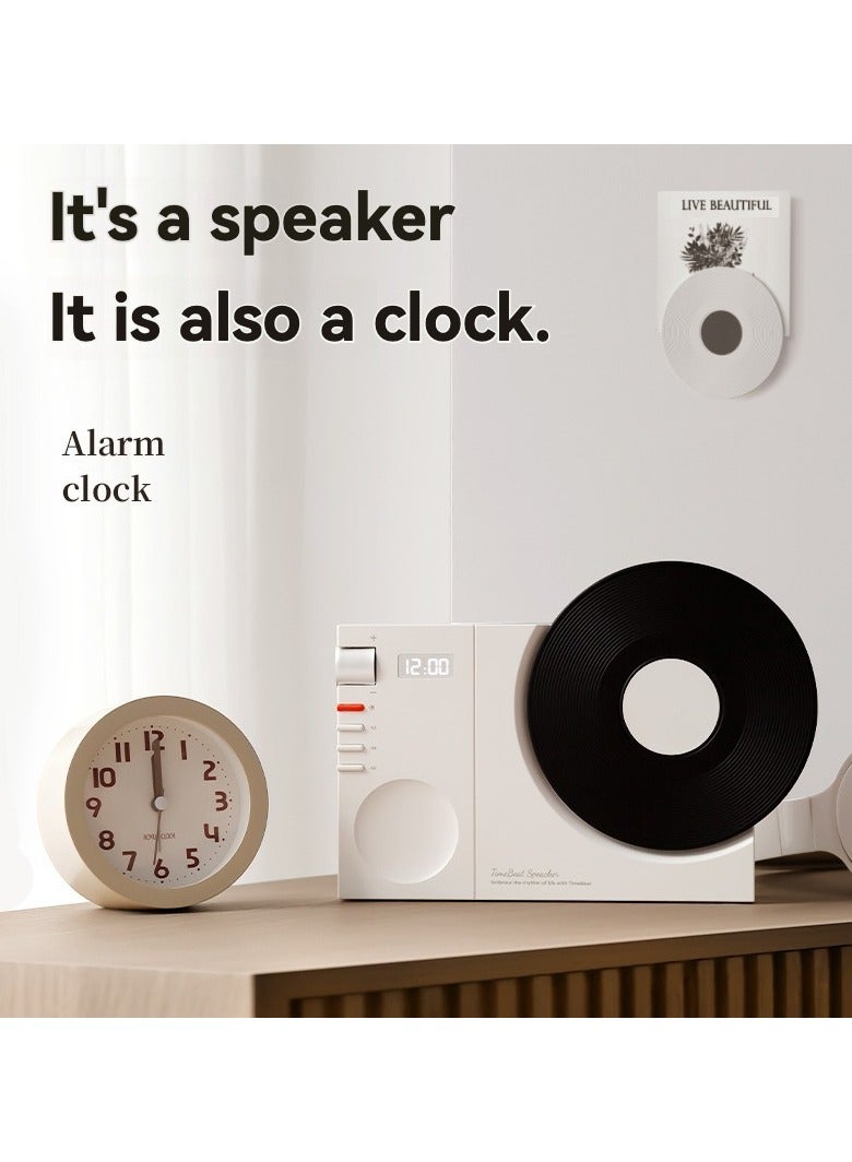 Clock bluetooth speaker Desktop retro clock style music player Portable Bluetooth Speakers - Image 3