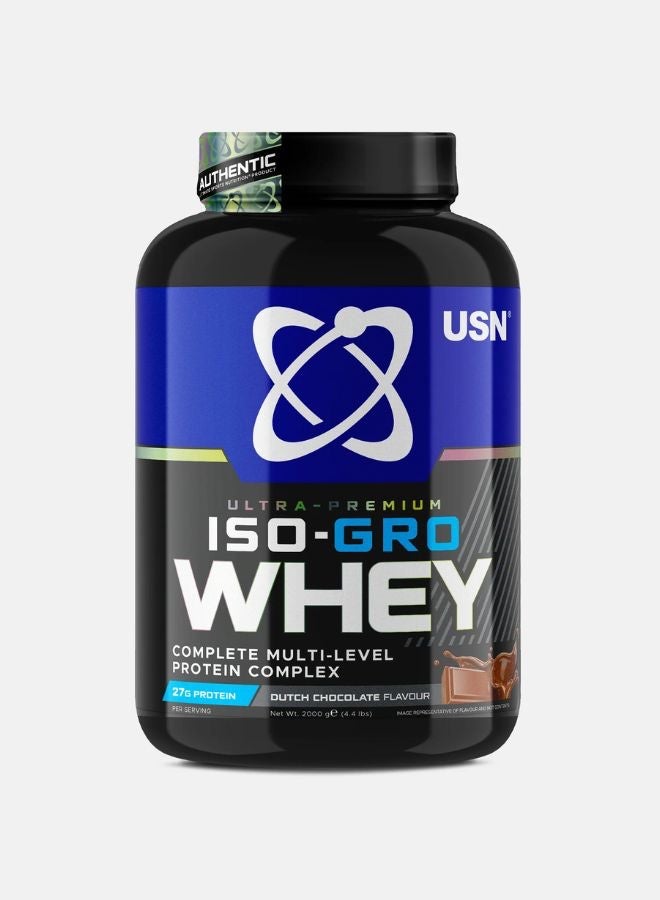 ISO GRO Whey Protein Isolate 2kg Chocolate