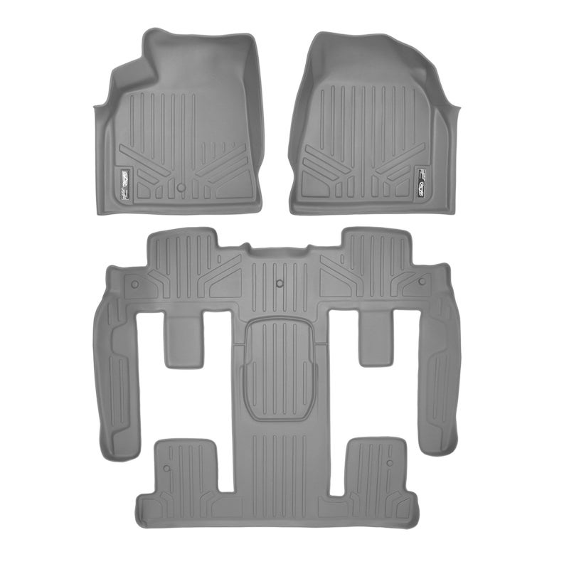 SMARTLINER 2 Row Floor Mat Set Compatible with 20082017 Buick Enclave