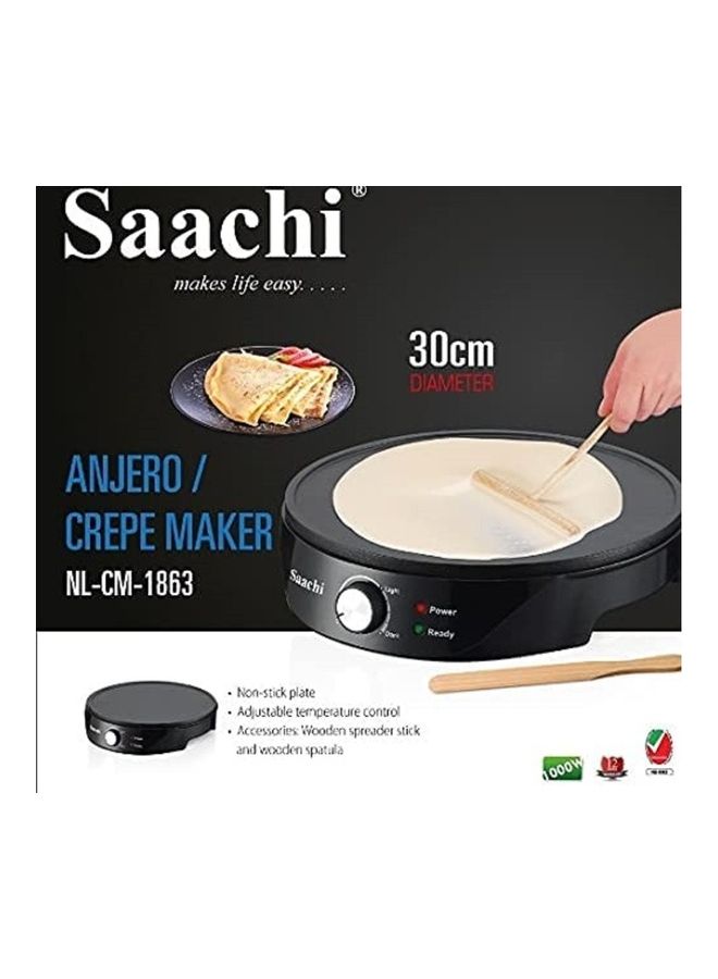 Saachi Crepe/Anjero/Rigag Maker 1000 W 1000 W NL-CM-1863 Black - Image 5