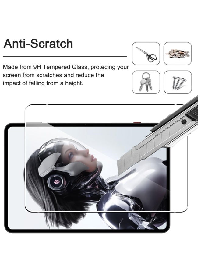 2 Pack Screen Protector for REDMAGIC Astra Gaming Tablet 9.06 inch, 9H Toughness Premium Shatterproof Scratch-Resistant Anti-Fingerprint No-Bubble HD Ultra Clear Tempered Glass - Image 3