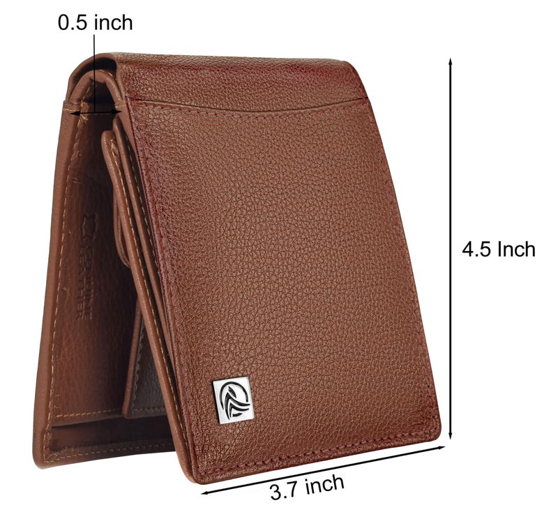 ANTONIO VALERIA Octave Rust Leather Wallet for Men - Image 5