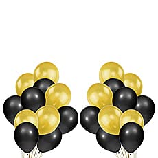 Festiko®40th Birthday decoration Cheers to 40 Years Decor for Men Women Happy 40th Birthday Wedding Anniversary Party Supplies Black Glitter Decorations combo(Banner,Balloons)- 51 Pcs - Image 3