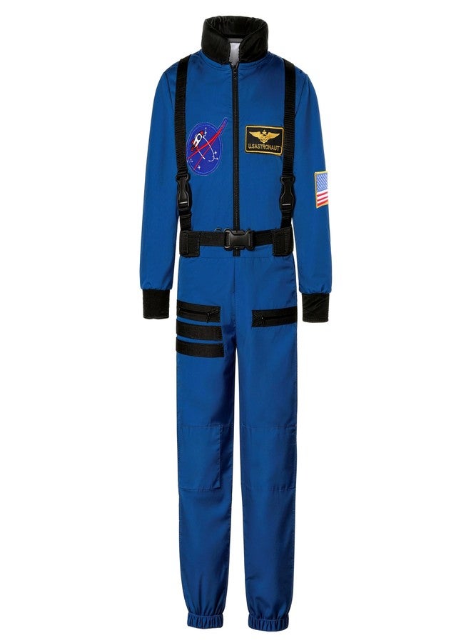 Davsolly Kids Astronaut Costume Boys Space Suit Girls Navy Jumpsuit for Career Day Dress Up Cosplay Birthday Gifts - Image 1