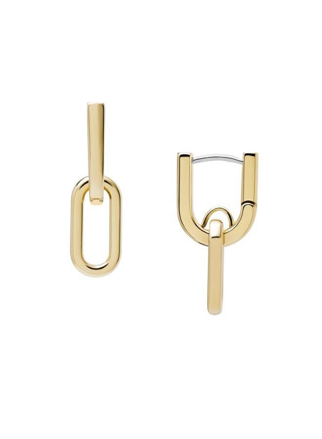 فوسيل أقراط دائرية من المعدن الأساسي - Image 1