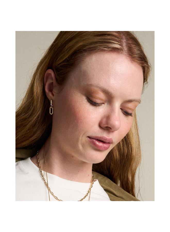 فوسيل أقراط دائرية من المعدن الأساسي - Image 4