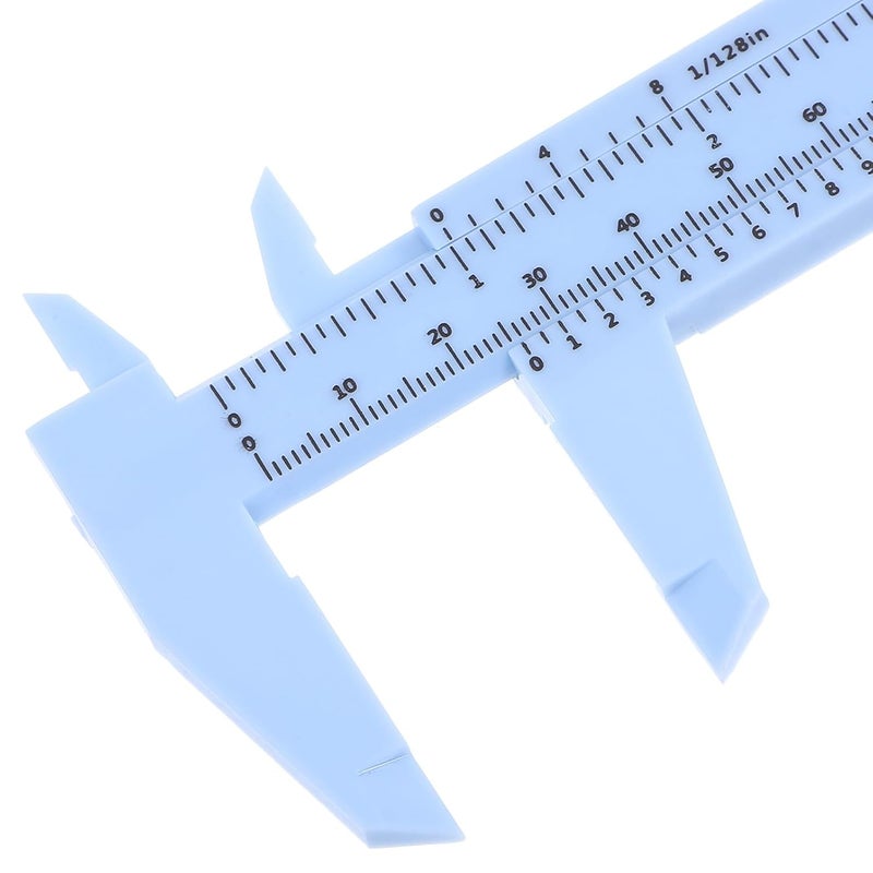 jojofuny 4 Pcs Plastic Vernier Calipers Measuring Tool 0-150mm Mini Manual Accurate Measurement Instrument for School Science Projects - Image 3