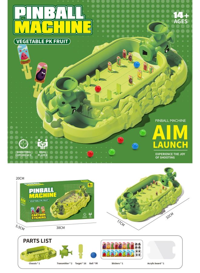 Plant Pinball Machine Double Battle Game Machine Educational Desktop Parent-Child Interactive Children's Toy Institution Enrollment Gift