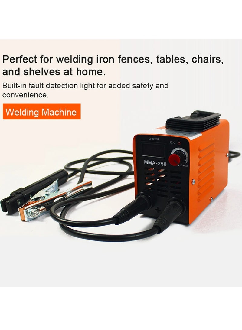 MMA-250 Portable Welding Machine Inverter Arc Electric Welder Current Adjustable Compact Welding Machine With Tools Storage Box - Image 2