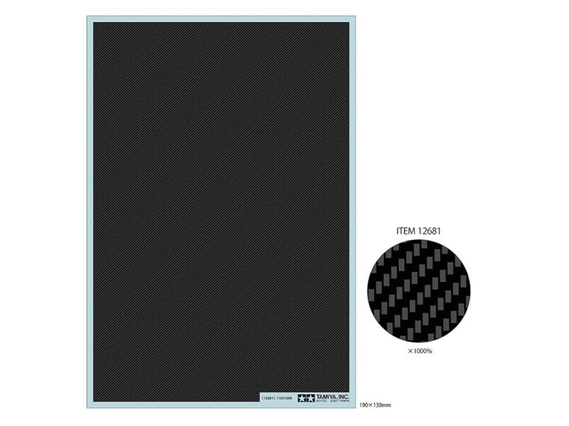Tamiya 12681 – 1:6/1:12/1:24 Carbon Decorative Twill/fine, Model Building, Crafts, Hobbies, Gluing, Accessories, Spare Part - Image 2
