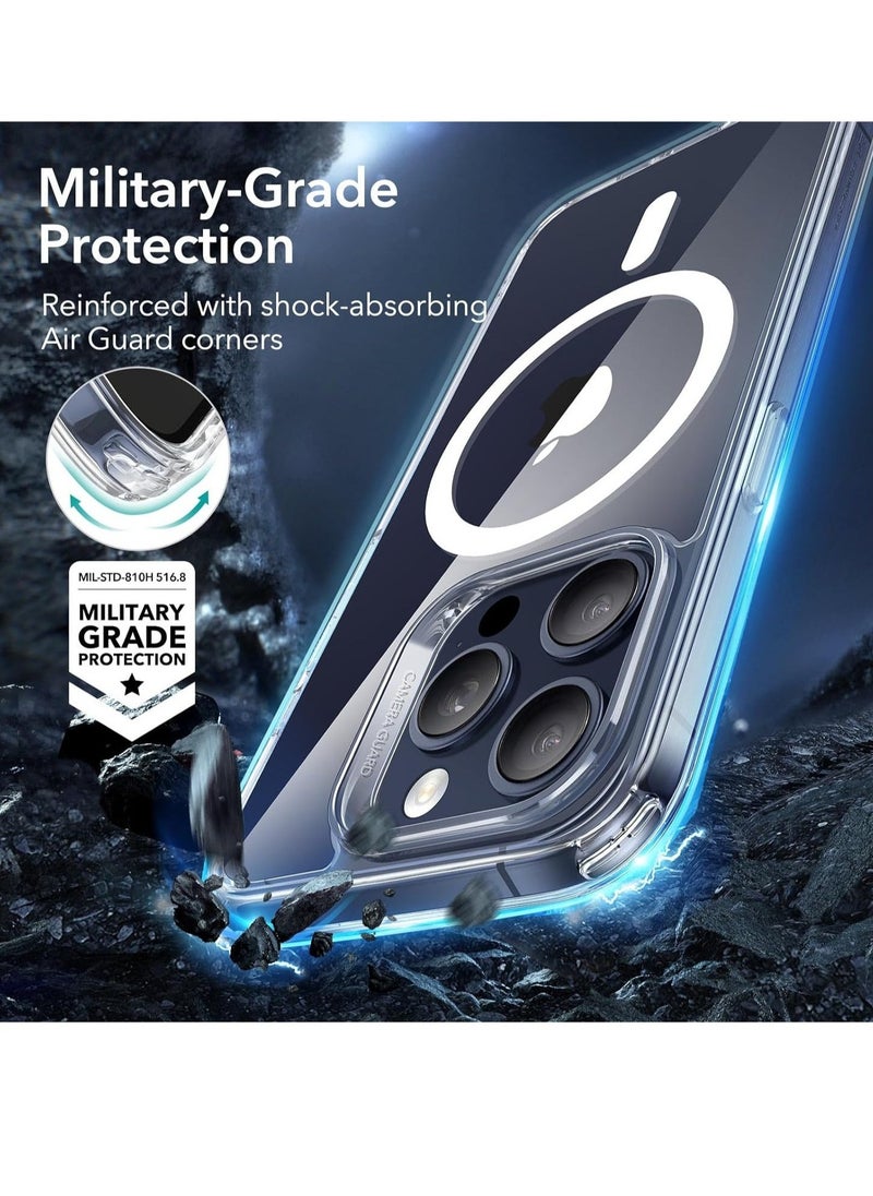 IAF iPhone 15 Pro Max Case, Compatible with MagSafe, Military-Grade Protection, Yellowing Resistant, Scratch-Resistant Back, Magnetic Phone Case for iPhone 15 Pro Max, Classic Series, Clear - Image 4