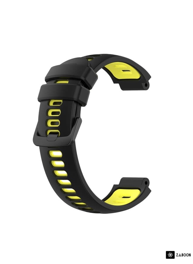 Zaboon - Watch Band For Garmin Approach S5 Two-Color Silicone - Image 1