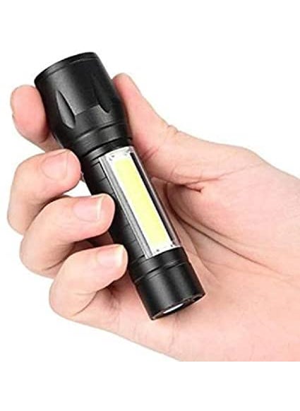 JDD ENTERPRISE JDD Rechargeable LED Flashlight with COB Light Mini Waterproof Portable LED COB Flashlight USB Rechargeable  - Image 1