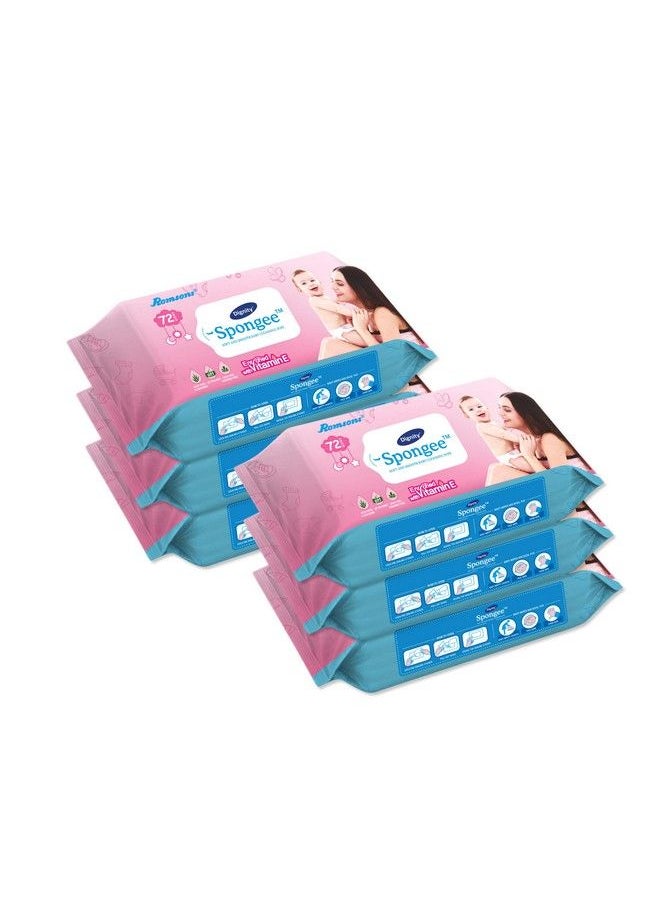 Spongee Baby Wet Wipes 150 X 200 Mm 72 Wipes;Pack (White 432 Wipes) Pack Of 6 - pzsku/Z371EDC08ECB2606078E0Z/45/_/1692274117/5cfda609-5773-4232-b4d2-c46d1673e296