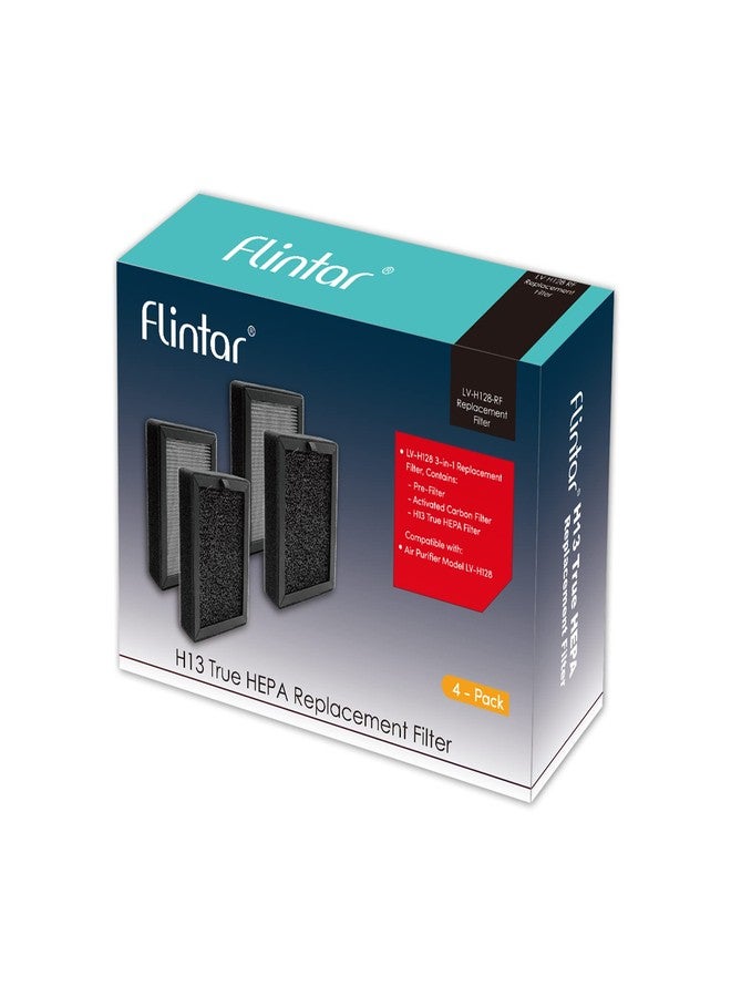 Flintar LV-H128-RF Replacement Filter, Compatible with Levoit LV-H128 Air Purifier, 3-Stage H13 Filtration System, 4-Pack - Image 4