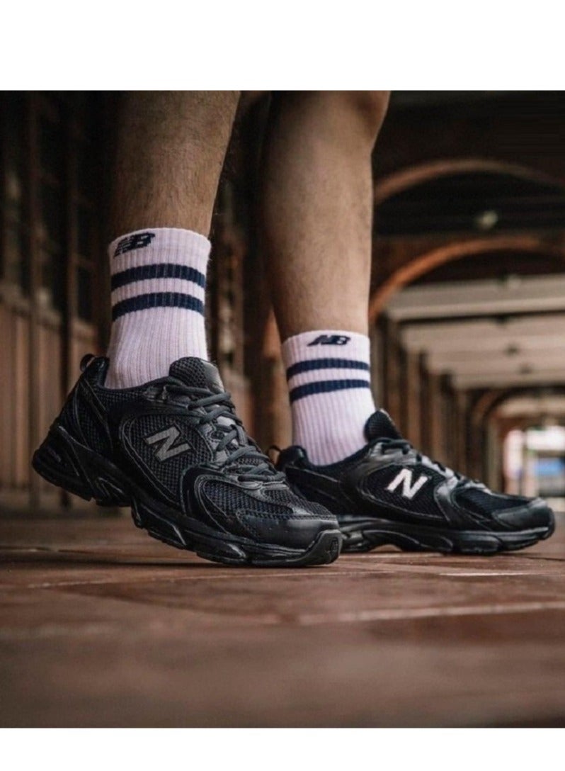New Balance 530 Casual Sneakers Pure Black For Men/Women/Students  - Image 2