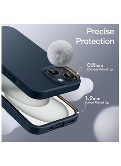 FITIT FITIT Magnetic Silicone Case for iPhone 15 6.1-Inch, Compatible with MagSafe, Blue.  - Image 5