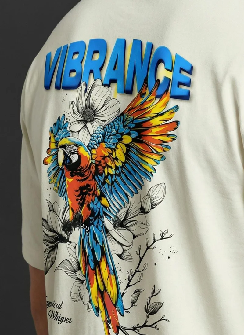 NOBERO NOBERO Men's Premium Oversized Printed T-Shirt