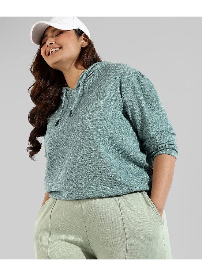 Instafab Plus Instafab Plus Women Solid Stylish Hooded Sweatshirts