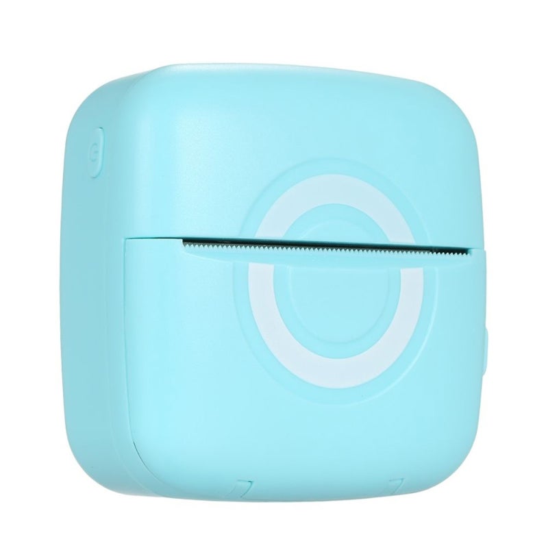 Portable Thermal Printer: 200dpi High Resolution Printing Head, No Ink Required - BT Connection, 1000mAh Battery, Pocket-size Blue Printer for On-the-go Use - Image 1