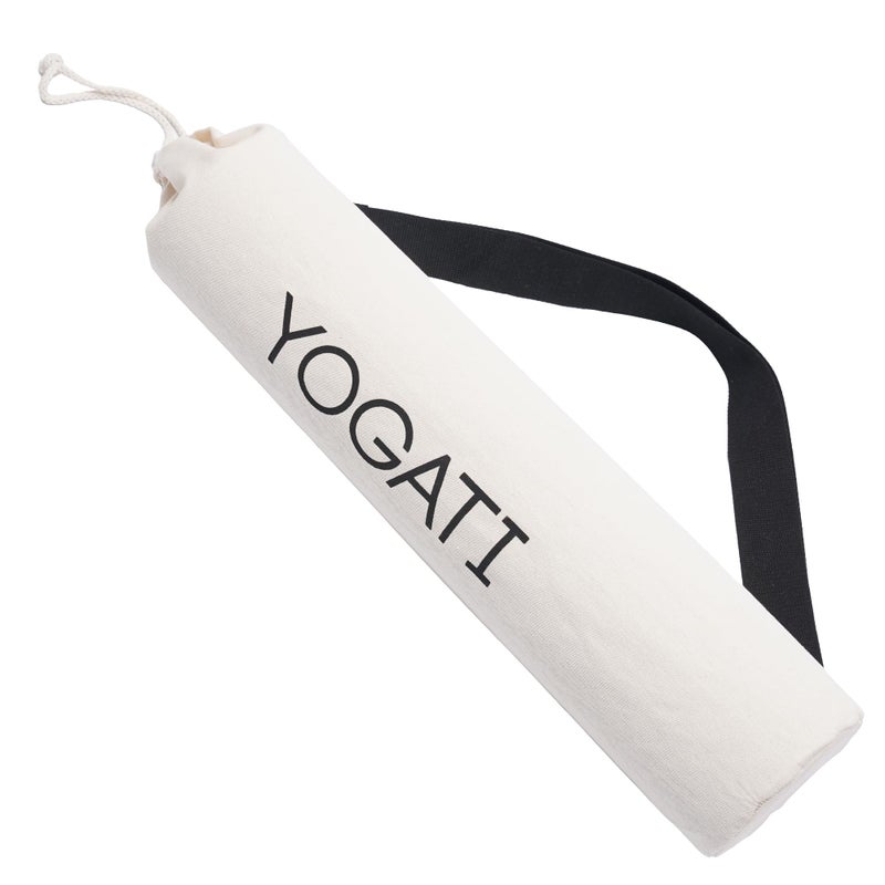 YOGATI Cotton Yoga Bag with Adjustable Strap, Yoga Mat Carry Bag, Sports Bag for Men and Women, Yoga Mat Bag - Image 1