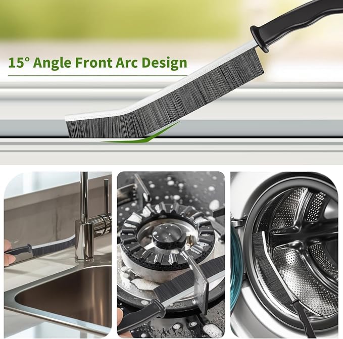 SPEN CANDELS Cleaning Brush, Multifunctional Cleaning Brush Tools,Hard Bristle Crevice Cleaning Brush,Crevice Cleaning Brushes for Household Use Bathroom Tiles Kitchen Practical and Durable(8 Pcs) - Image 5