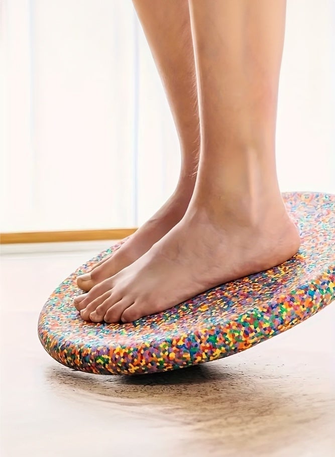 SHABILI Kids Balance Board Sensory Training Toy, EPP Foam Anti Slip Wobble Board for Balance Exercise and Coordination Development, Lightweight Durable Indoor Fitness Toy for Children Home Kindergarten Play (Camouflage) - Image 2