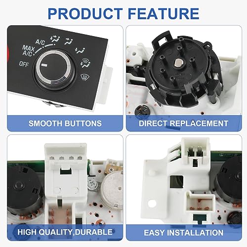 DICMIC Front A/C Heater Climate Control Module Compatible with 1996-2014 Chevrolet Express 1500 GMC Savana 1500 1996-2020 Chevrolet Express 2500 3500 GMC Savana 2500 3500 Replace# 599-217, 15073274 - Image 5